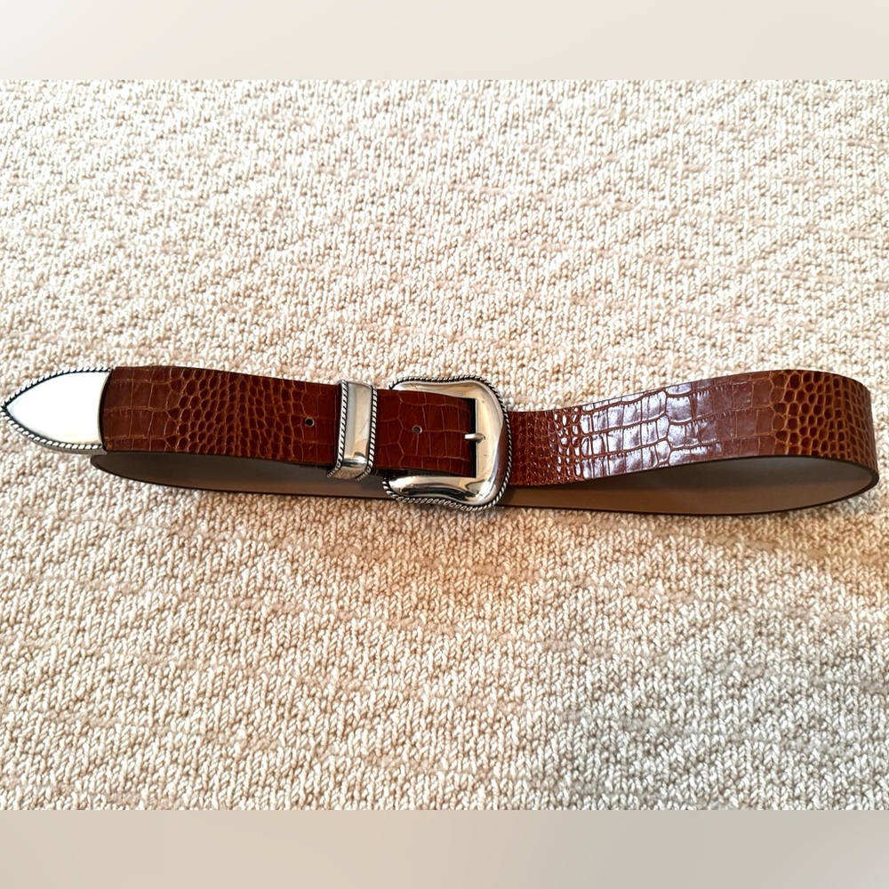 NWOT B-Low the Belt Croc-embossed Leather Belt